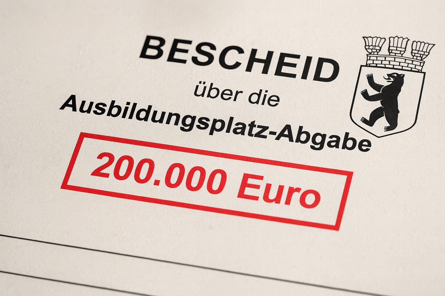 Ausbildungsplatzumlage – kurz erklärt & eingeordnet